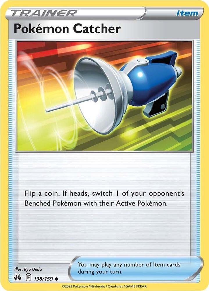 Pokemon Catcher 138/159 card from Crown Zenith