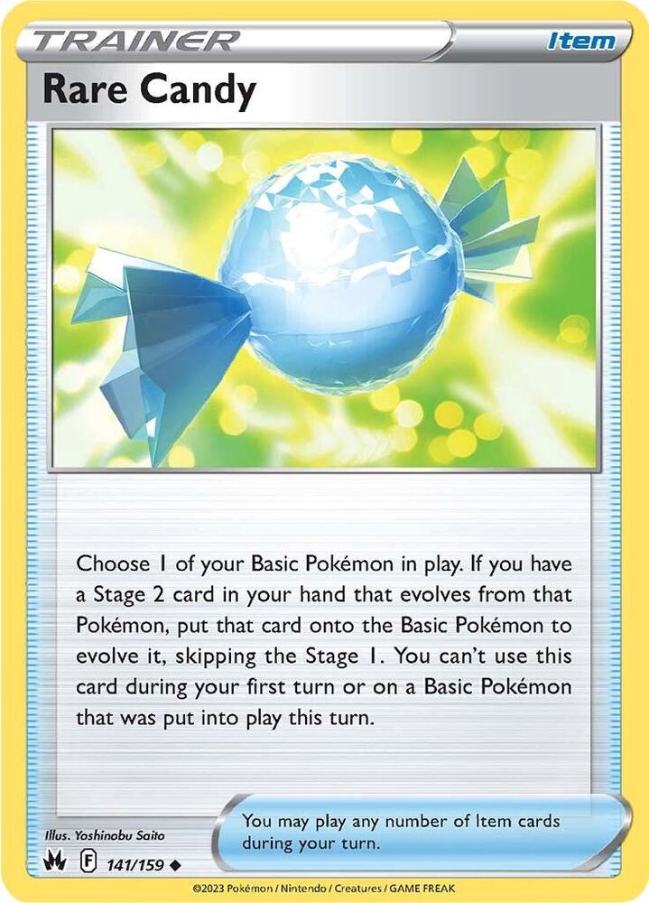 Rare Candy 141/159 card from Crown Zenith