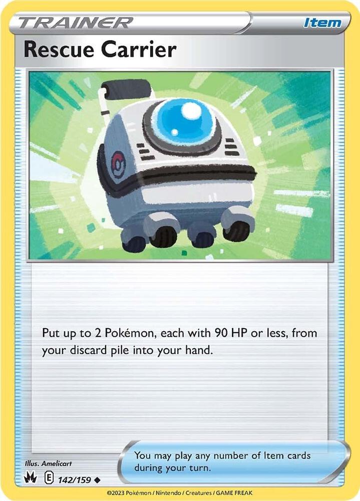 Rescue Carrier 142/159 card from Crown Zenith