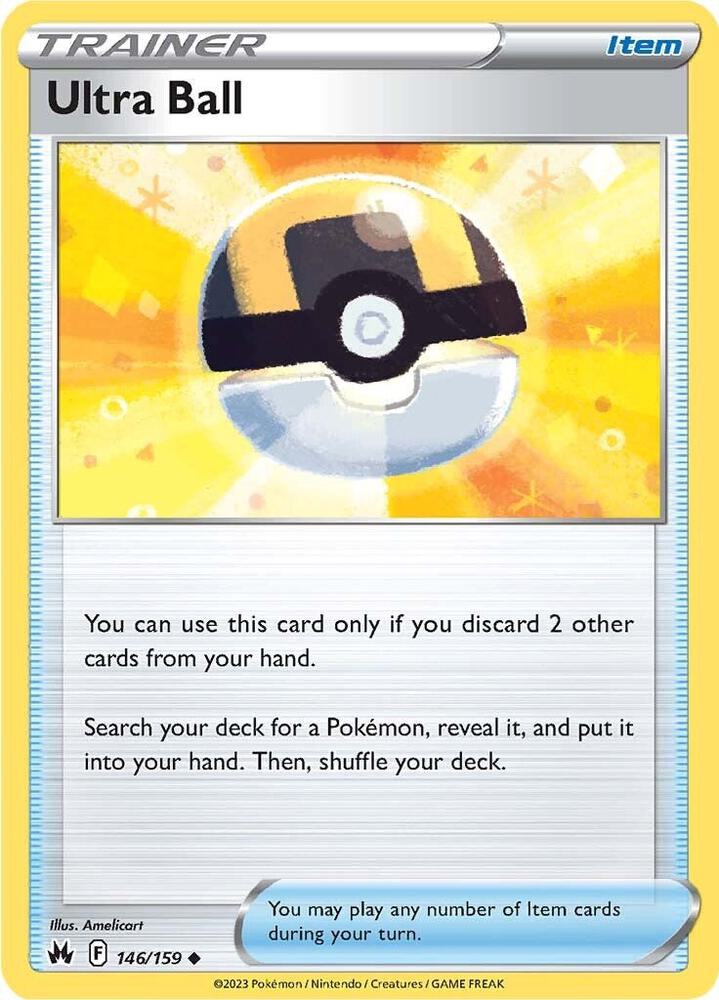 Ultra Ball 146/159 card from Crown Zenith