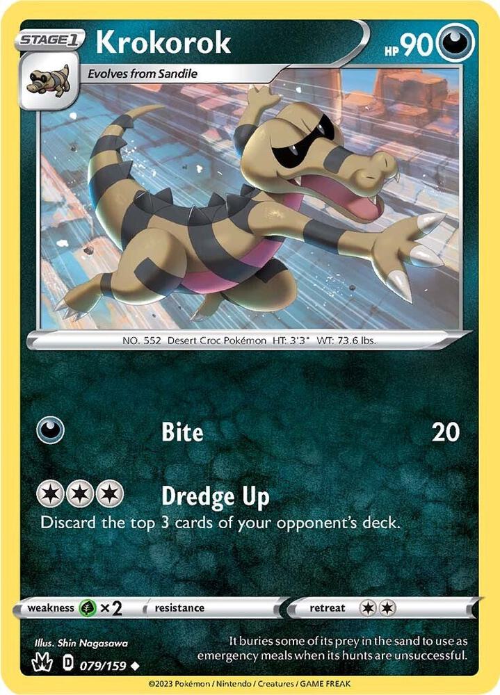 Krokorok 079/159 card from Crown Zenith