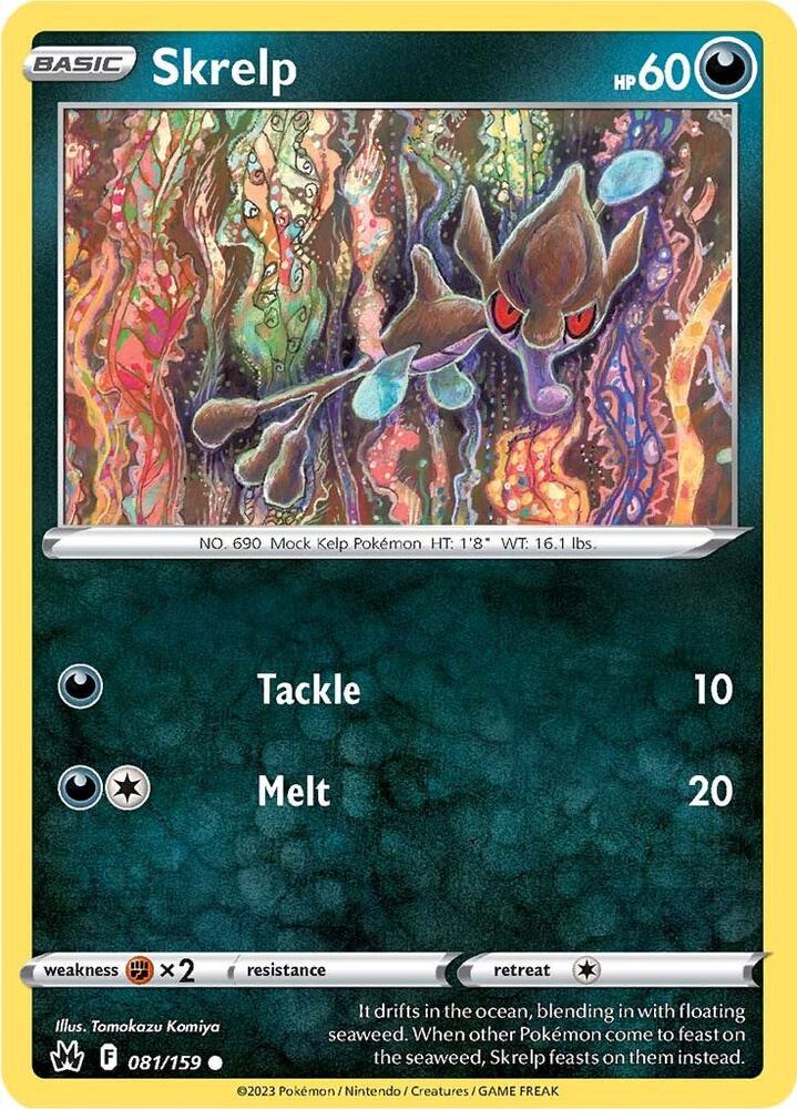 Skrelp 081/159 card from Crown Zenith