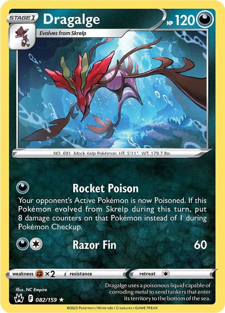 Dragalge 082/159 card from Crown Zenith