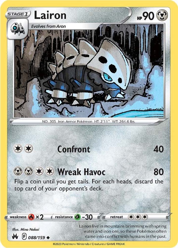 Lairon 088/159 card from Crown Zenith
