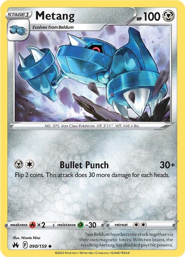 Metang 090/159 card from Crown Zenith