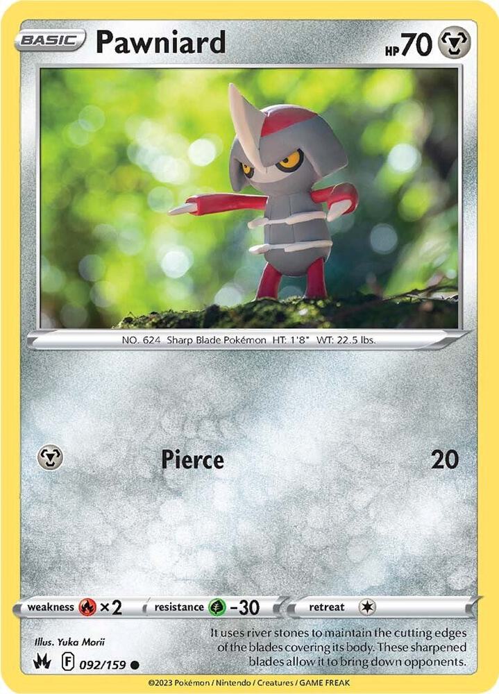 Pawniard (92) 092/159 card from Crown Zenith