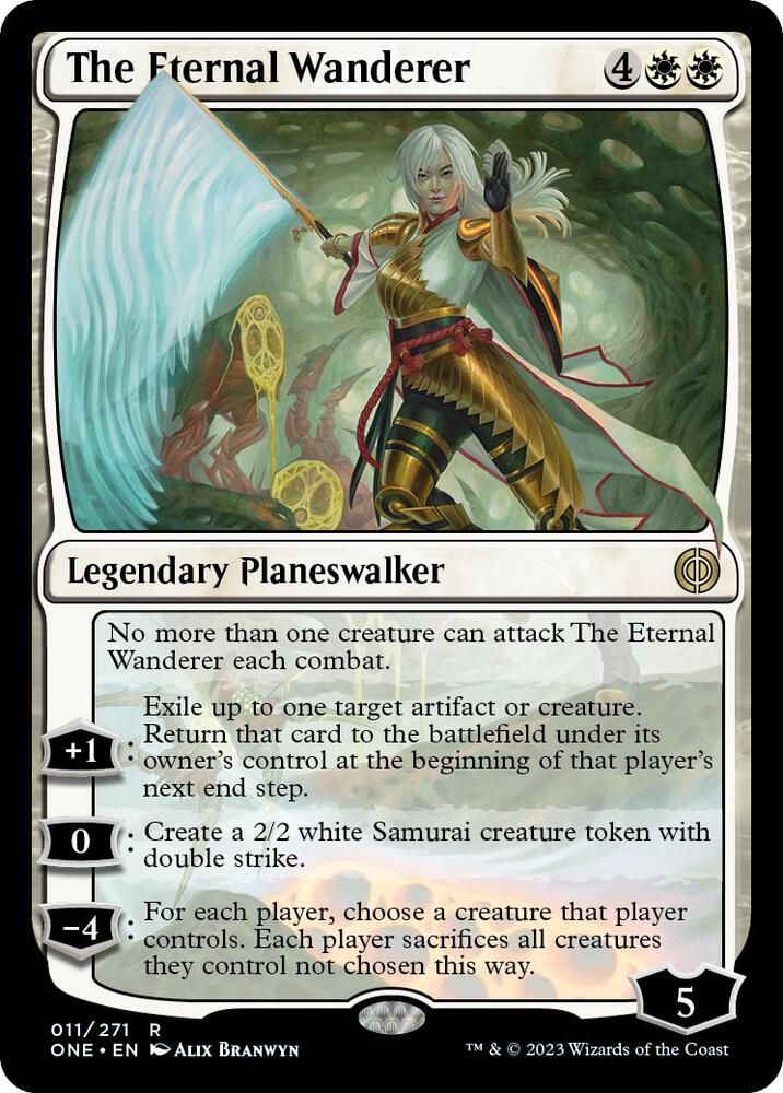 The Eternal Wanderer 11 card from Phyrexia: All Will Be One