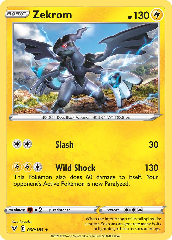 Zekrom (Cosmos Holo) 060/185 card from Miscellaneous Cards & Products