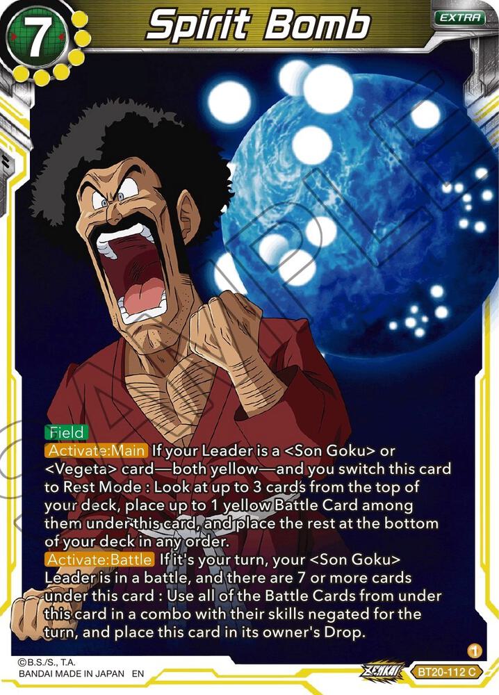 Spirit Bomb BT20-112 card from Power Absorbed
