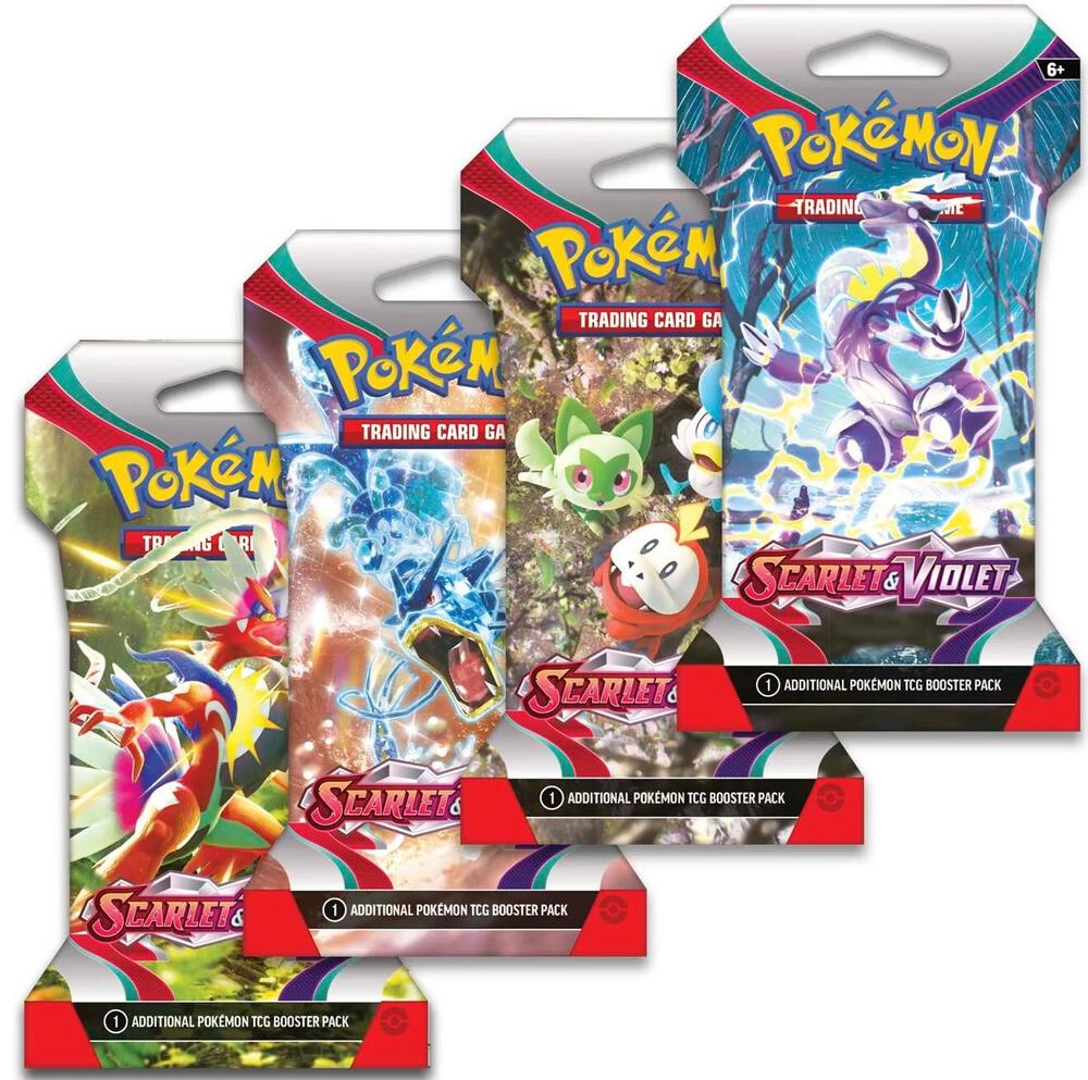 Scarlet & Violet Sleeved Booster Pack Art Bundle [Set of 4] card from SV01: Scarlet & Violet Base Set