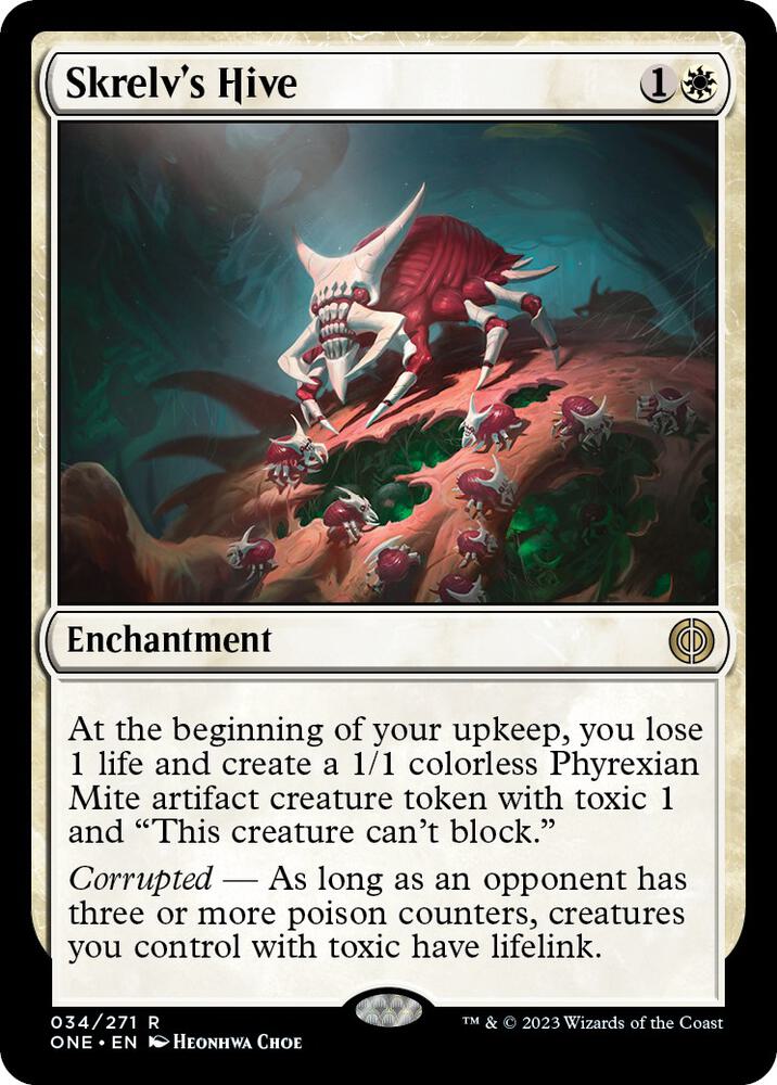 Skrelv's Hive 34 card from Phyrexia: All Will Be One