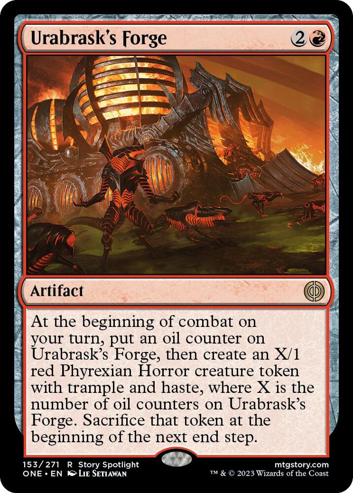 Urabrask's Forge 153 card from Phyrexia: All Will Be One