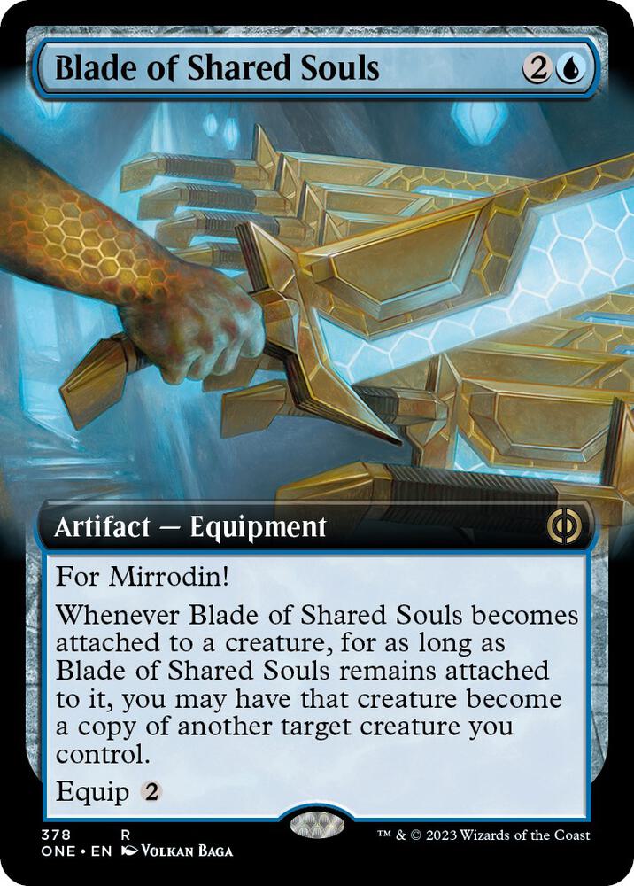 Blade of Shared Souls (Extended Art) 378 card from Phyrexia: All Will Be One