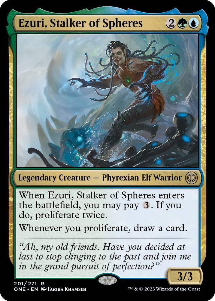 Ezuri, Stalker of Spheres 201 card from Phyrexia: All Will Be One