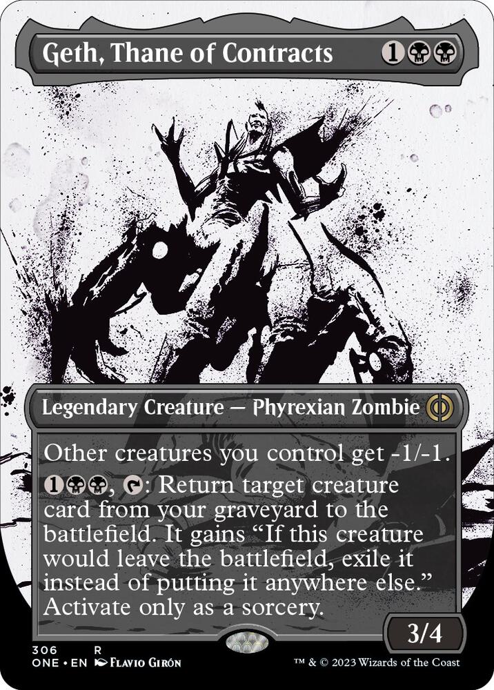 Geth, Thane of Contracts (Showcase) 306 card from Phyrexia: All Will Be One
