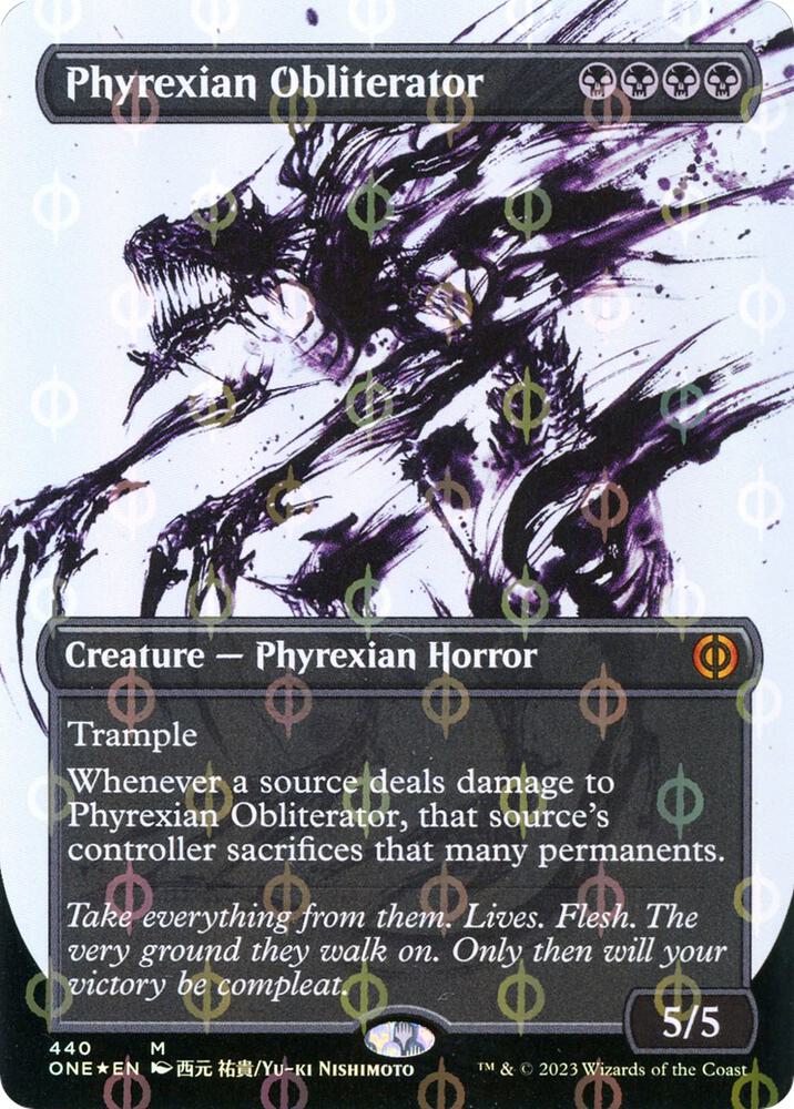 Phyrexian Obliterator (Showcase) (Step-and-Compleat Foil) 440 card from Phyrexia: All Will Be One
