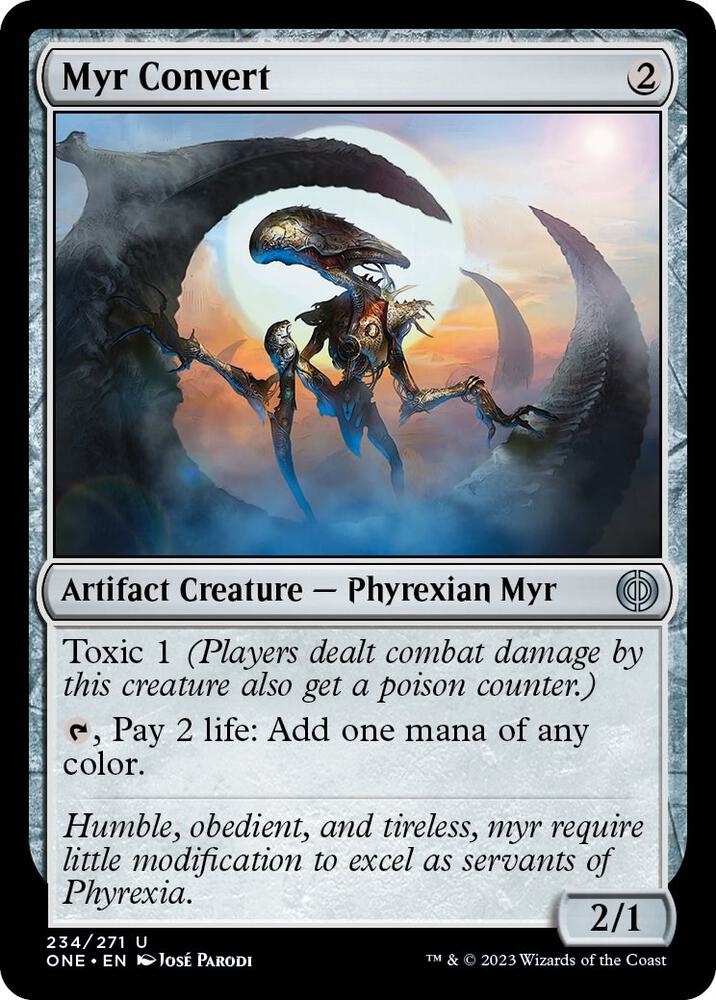 Myr Convert 234 card from Phyrexia: All Will Be One
