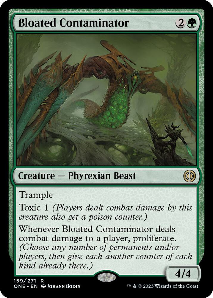 Bloated Contaminator 159 card from Phyrexia: All Will Be One