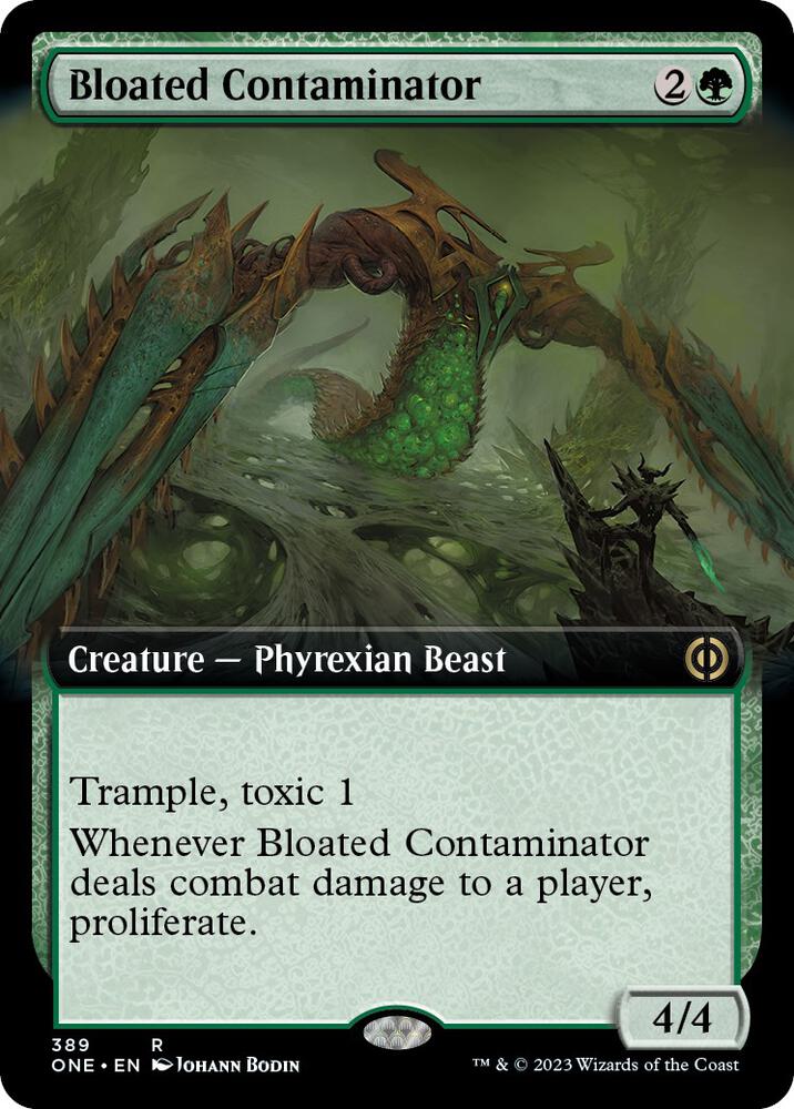Bloated Contaminator (Extended Art) 389 card from Phyrexia: All Will Be One