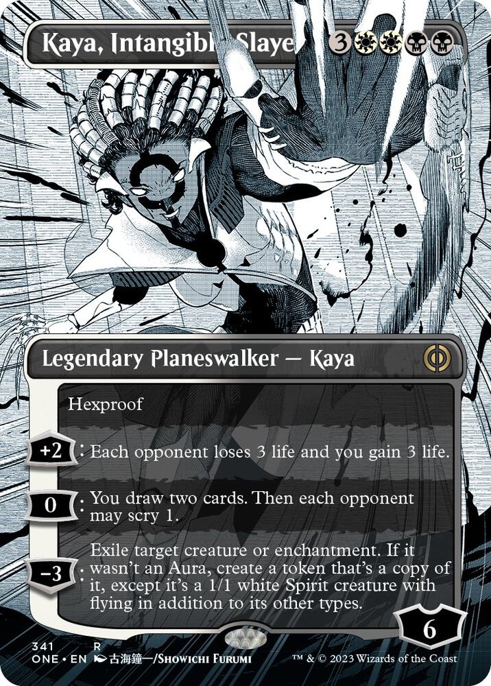 Kaya, Intangible Slayer (Borderless) 341 card from Phyrexia: All Will Be One