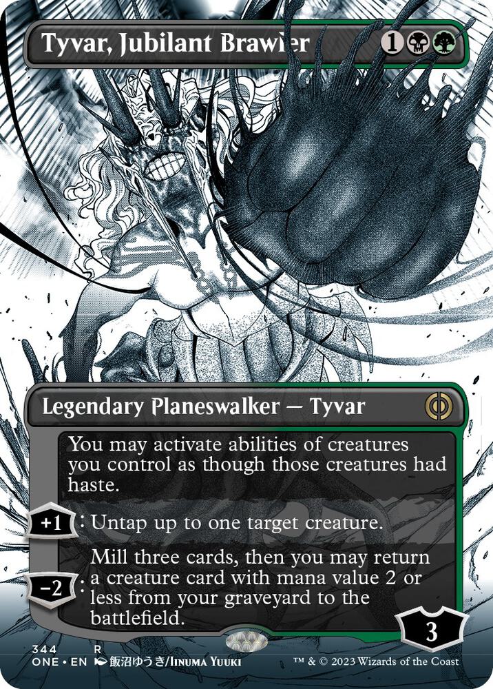 Tyvar, Jubilant Brawler (Borderless) 344 card from Phyrexia: All Will Be One