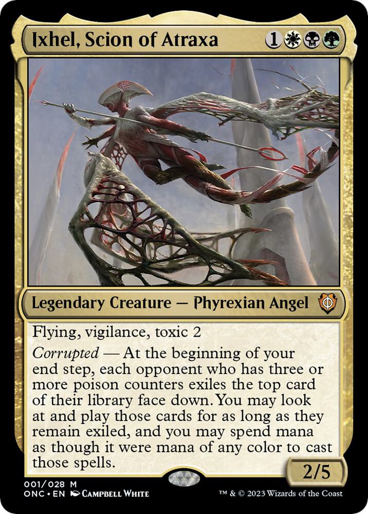 Ixhel, Scion of Atraxa 1 card from Commander: Phyrexia: All Will Be One