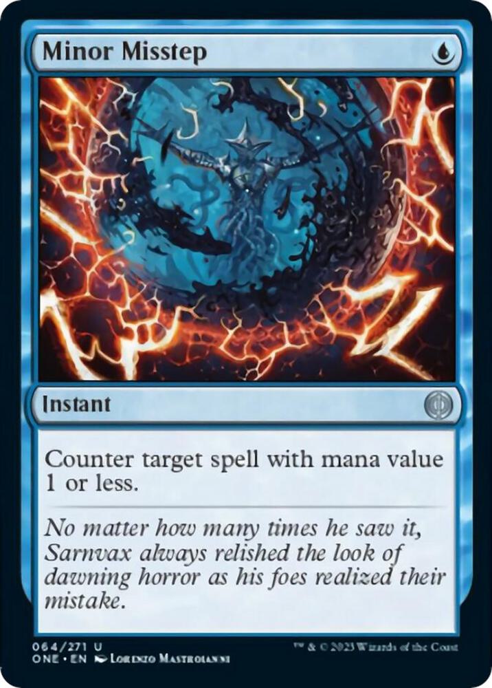 Minor Misstep 64 card from Phyrexia: All Will Be One