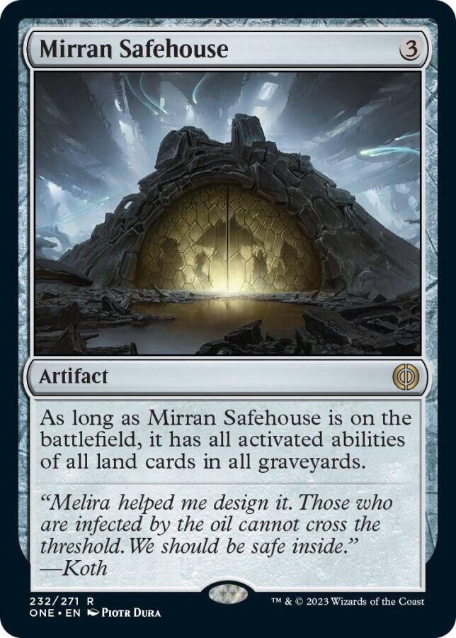 Mirran Safehouse 232 card from Phyrexia: All Will Be One