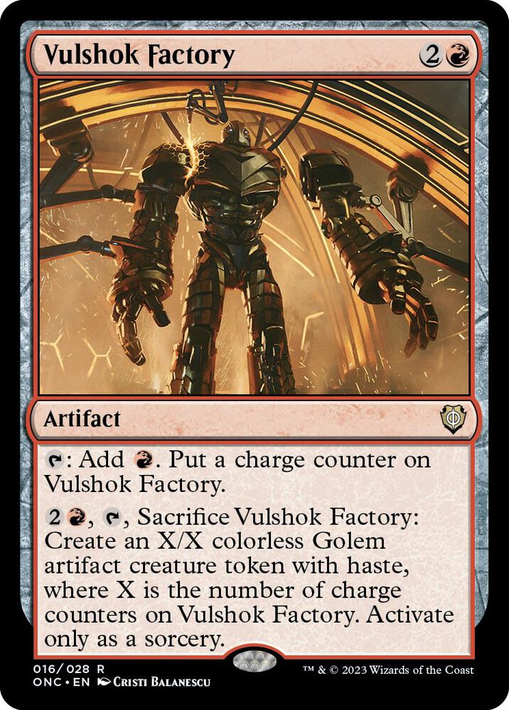 Vulshok Factory 16 card from Commander: Phyrexia: All Will Be One
