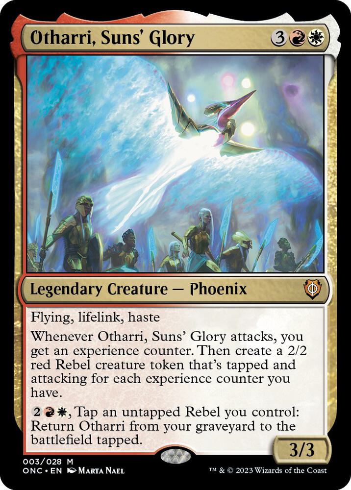 Otharri, Suns' Glory 3 card from Commander: Phyrexia: All Will Be One