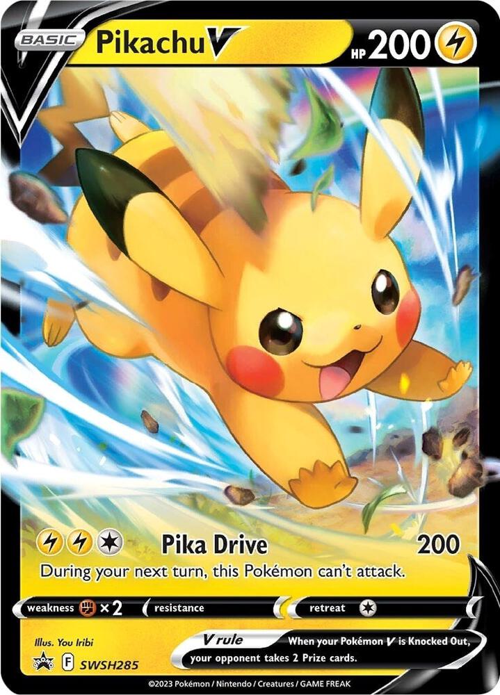Pikachu V SWSH285 card from SWSH: Sword & Shield Promo Cards