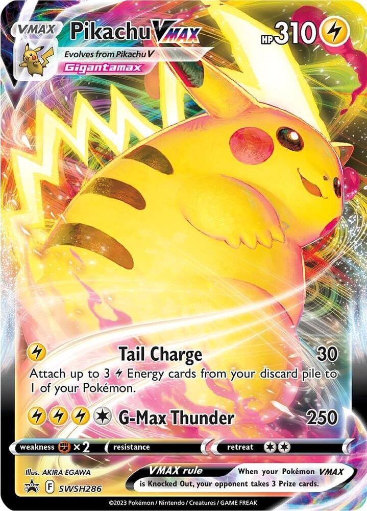 Pikachu VMAX SWSH286 card from SWSH: Sword & Shield Promo Cards
