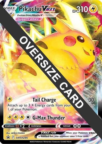 Pikachu VMAX SWSH286 card from Jumbo Cards