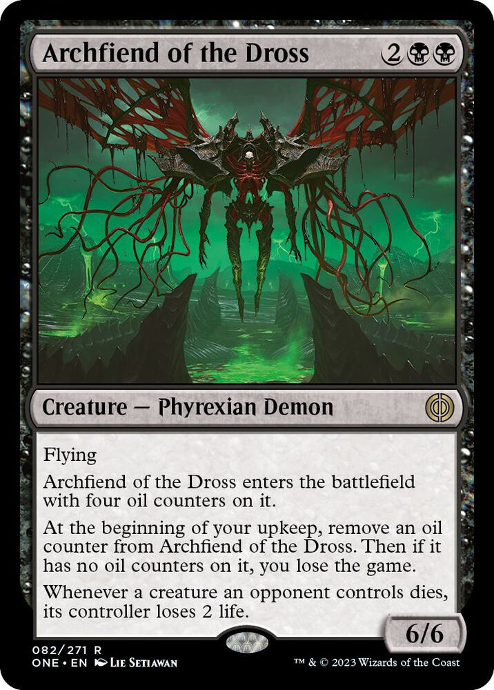 Archfiend of the Dross 82 card from Phyrexia: All Will Be One