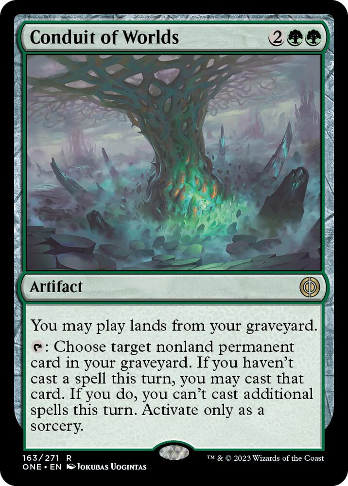 Conduit of Worlds 163 card from Phyrexia: All Will Be One