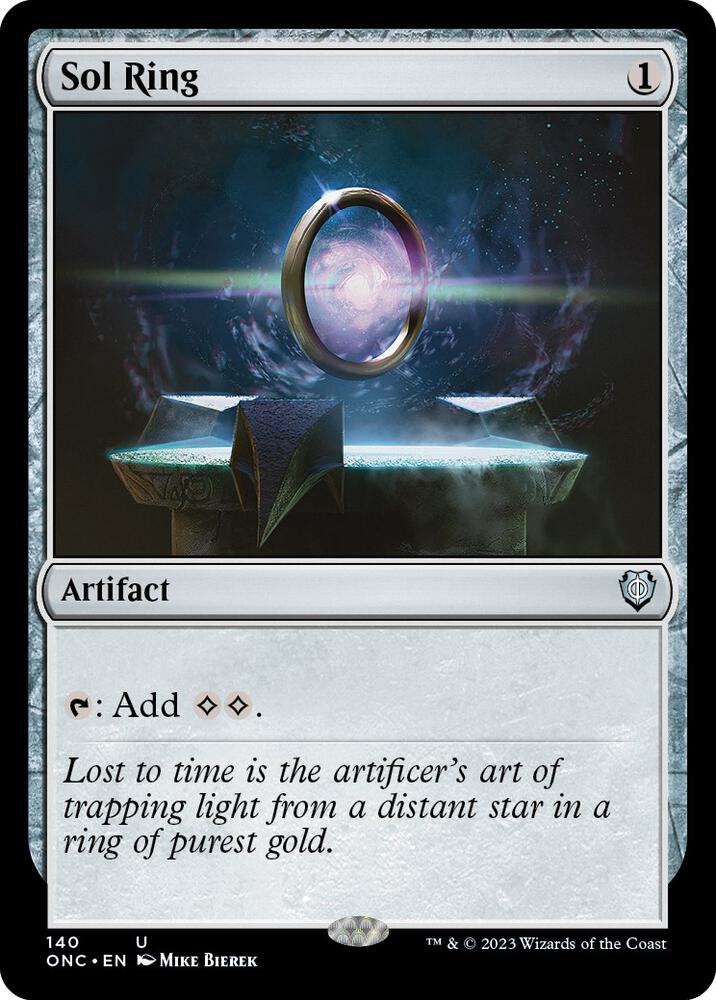Sol Ring 140 card from Commander: Phyrexia: All Will Be One