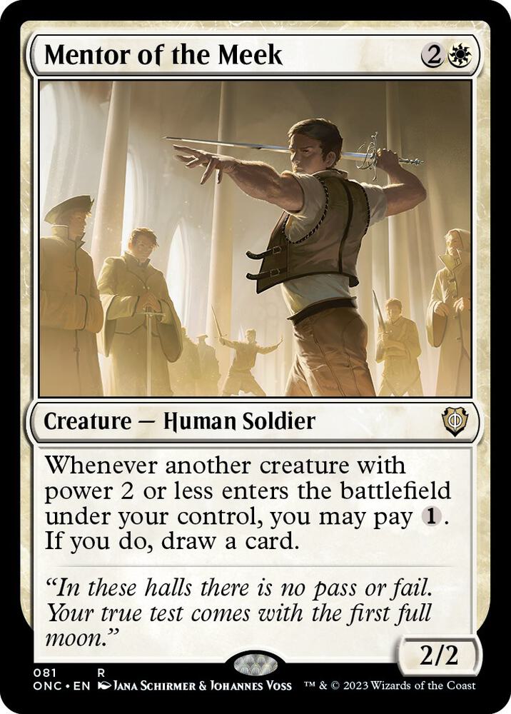 Mentor of the Meek 81 card from Commander: Phyrexia: All Will Be One