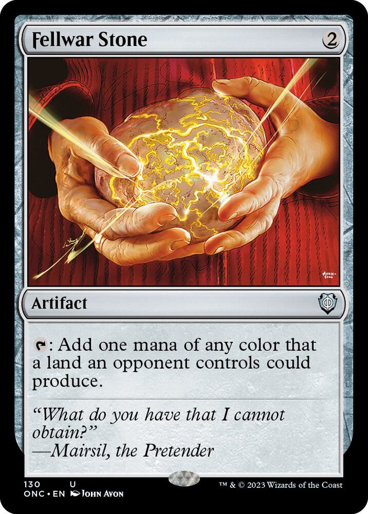 Fellwar Stone 130 card from Commander: Phyrexia: All Will Be One