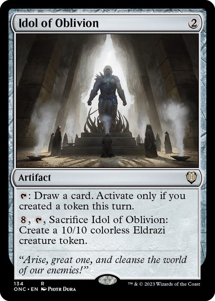 Idol of Oblivion 134 card from Commander: Phyrexia: All Will Be One