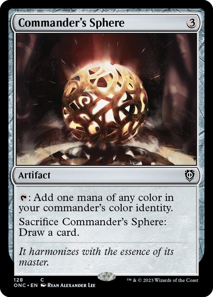 Commander's Sphere 128 card from Commander: Phyrexia: All Will Be One