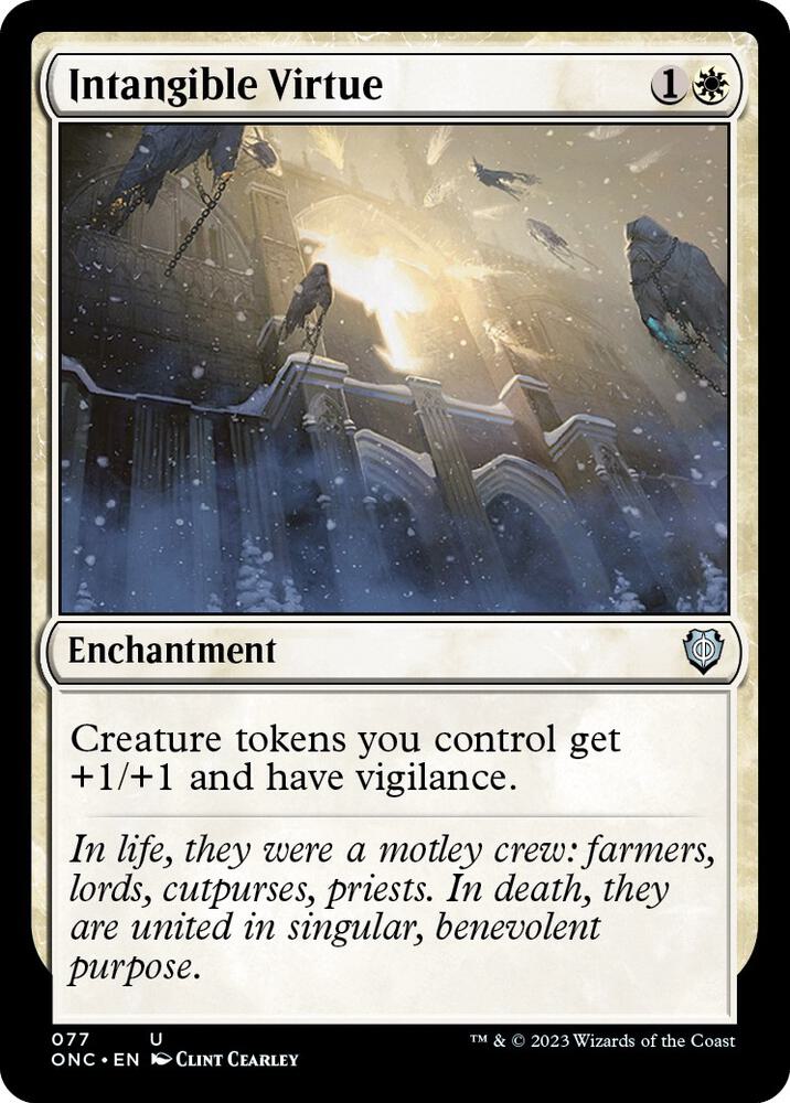 Intangible Virtue 77 card from Commander: Phyrexia: All Will Be One