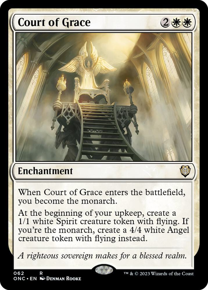 Court of Grace 62 card from Commander: Phyrexia: All Will Be One