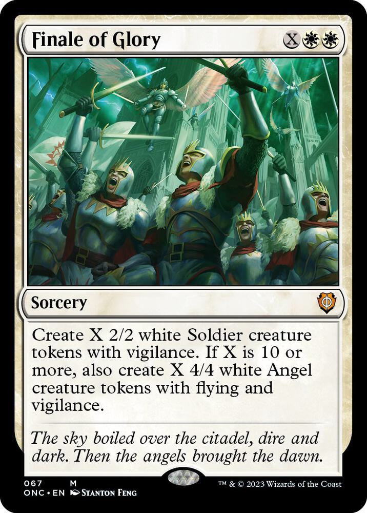 Finale of Glory 67 card from Commander: Phyrexia: All Will Be One