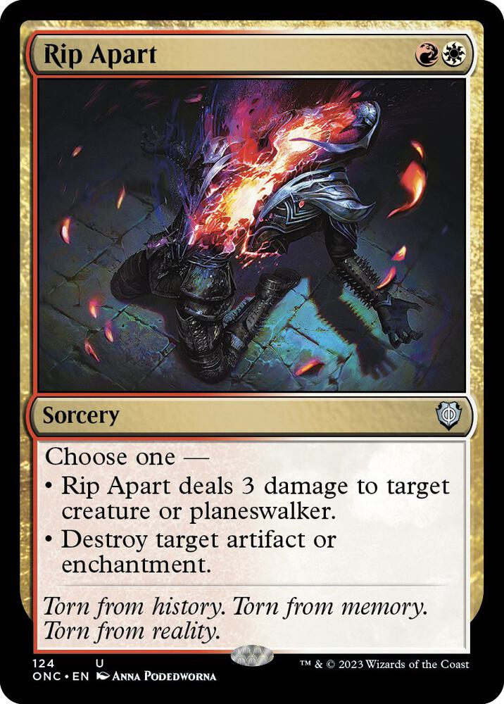 Rip Apart 124 card from Commander: Phyrexia: All Will Be One