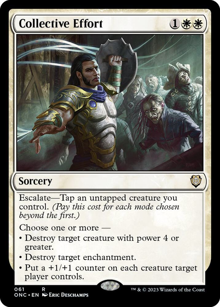 Collective Effort 61 card from Commander: Phyrexia: All Will Be One