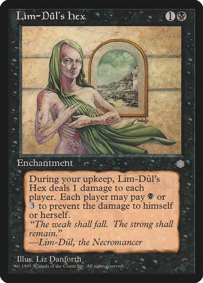 Lim-Dul's Hex card from Ice Age