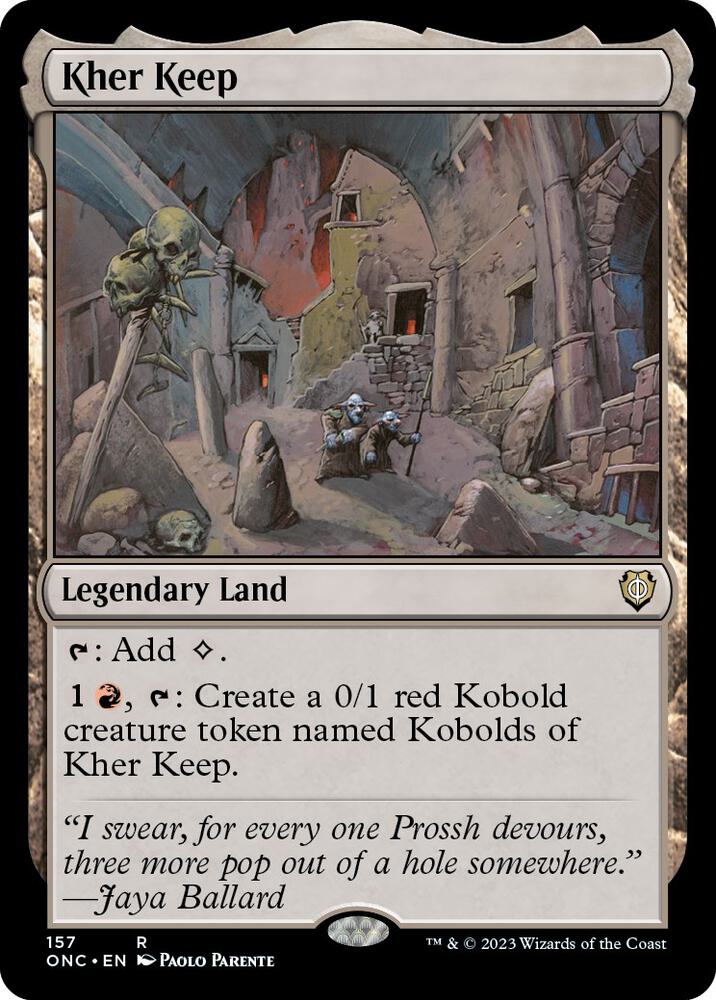 Kher Keep 157 card from Commander: Phyrexia: All Will Be One