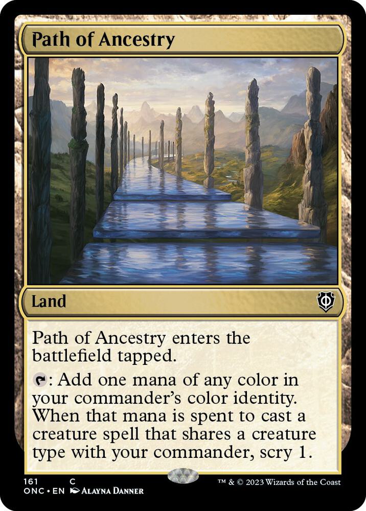 Path of Ancestry 161 card from Commander: Phyrexia: All Will Be One