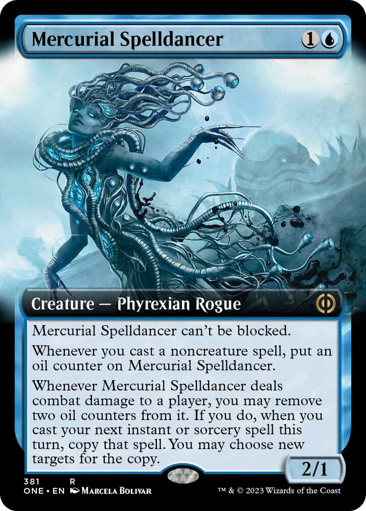 Mercurial Spelldancer (Extended Art) 381 card from Phyrexia: All Will Be One