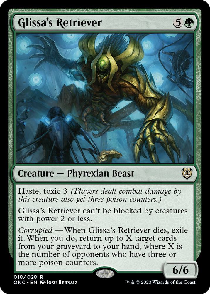 Glissa's Retriever 18 card from Commander: Phyrexia: All Will Be One
